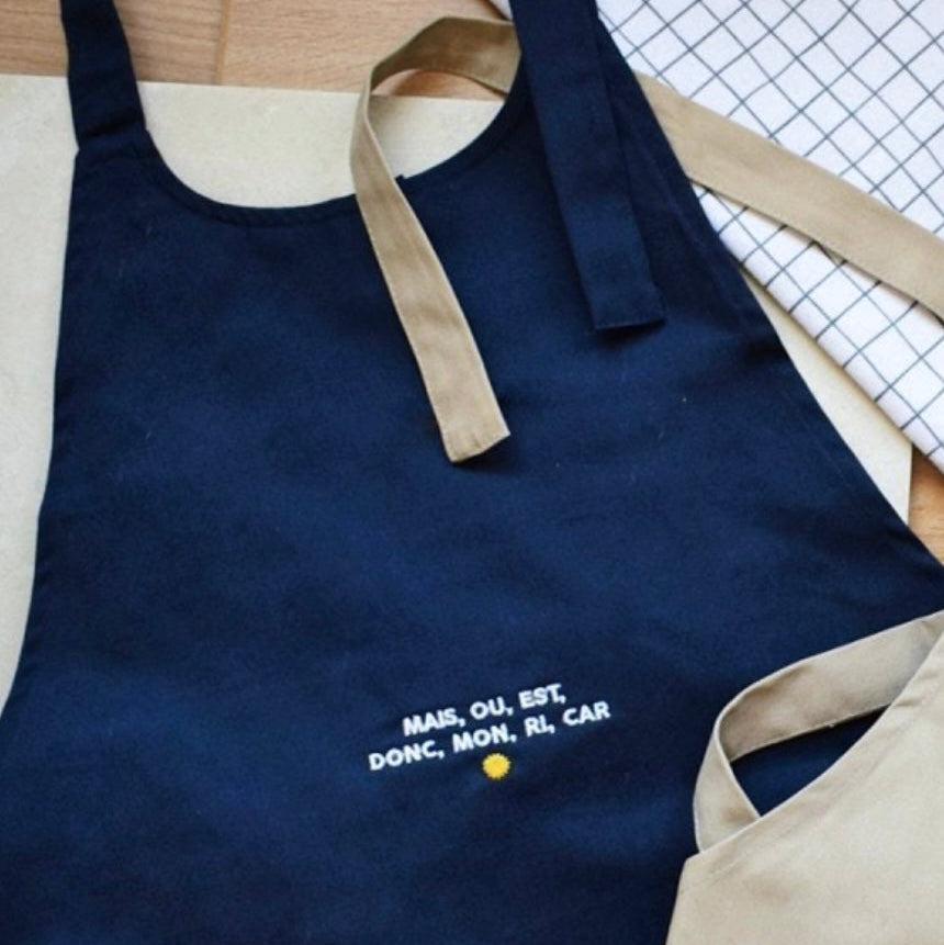 Tablier brodé avec amour pour Papounet