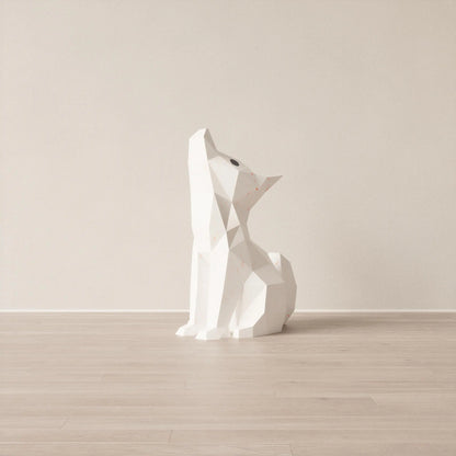 Veilleuse 🐺OKA🐺 Le loup- Kit DIY Papercraft 3D - à monter soi-même- by MOKI MOKI