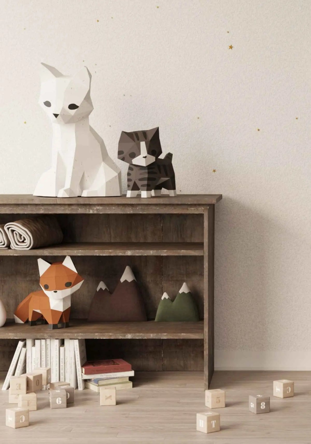 Veilleuse😻NEKO😻 le Chat - Kit DIY - Papercraft 3D - à monter soi-même- by MOKI MOKI