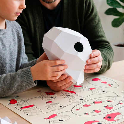 Veilleuse 🦖DINO🦖 le T-REX - kit Papercraft 3D - à monter soi-même - by MOKI MOKI