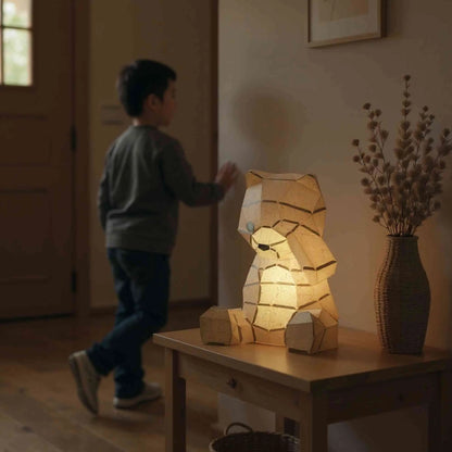 Veilleuse 🧸BOJI🧸 L’Ourson - Kit papercraft 3D à monter soi-même