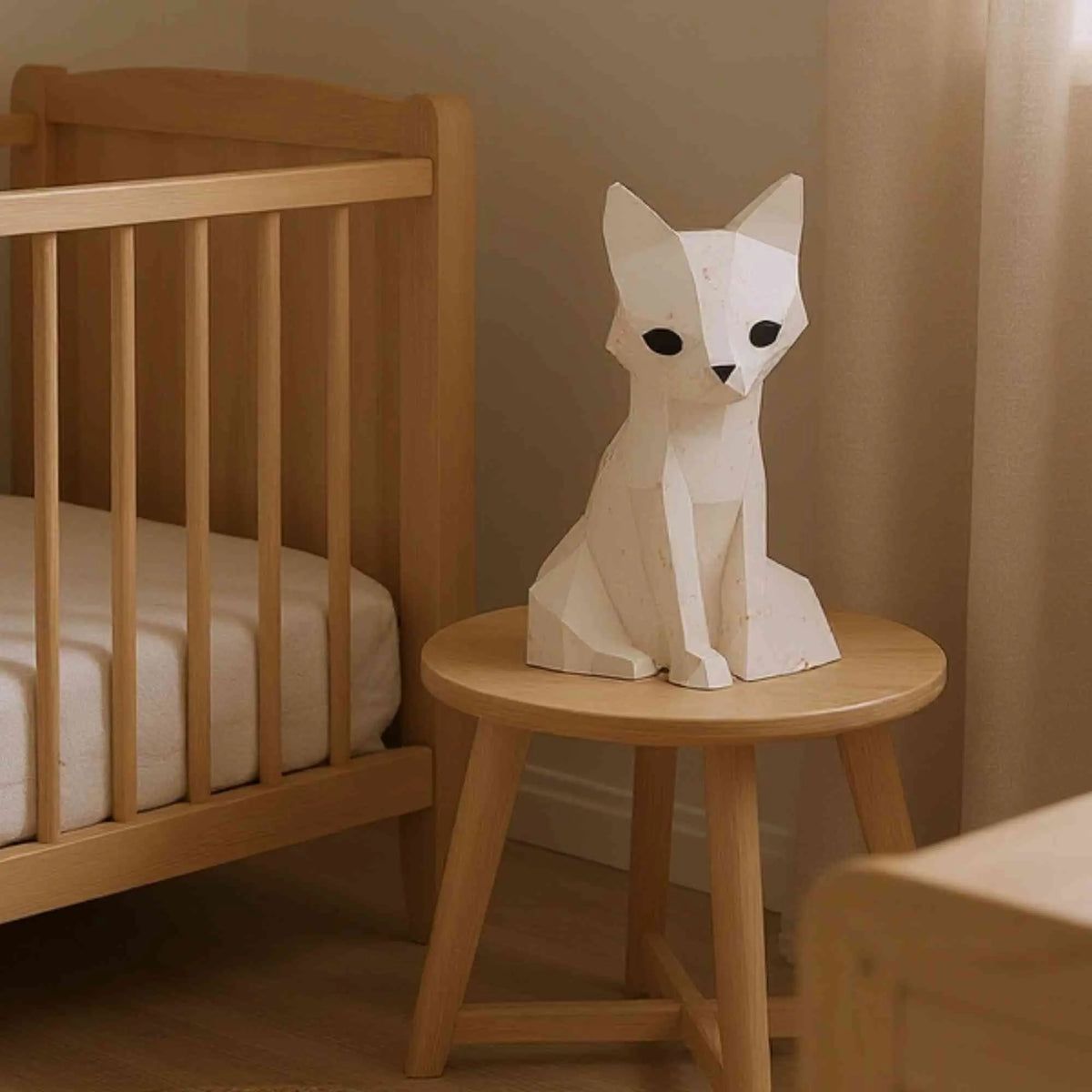 Veilleuse 🦊SHIRO🦊 le Renard - Kit Papercraft 3D - à monter soi-même- by MOKI MOKI