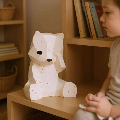 Veilleuse 🧸BOJI🧸 L’Ourson - Kit papercraft 3D à monter soi-même