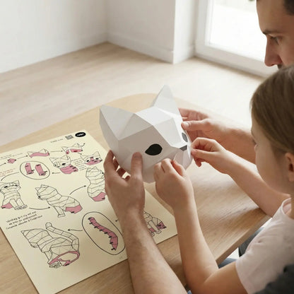 Veilleuse😻NEKO😻 le Chat - Kit DIY - Papercraft 3D - à monter soi-même- by MOKI MOKI