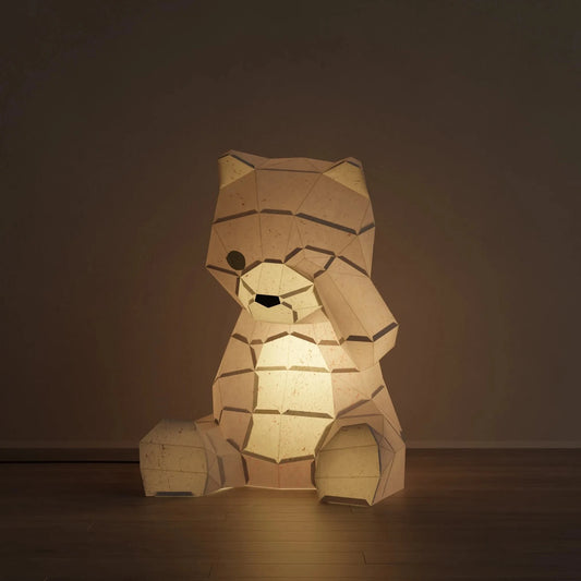 Veilleuse 🧸BOJI🧸 L’Ourson - Kit papercraft 3D à monter soi-même