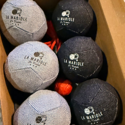 Boules de pétanque en cuir recyclé - En intérieur comme en extérieur